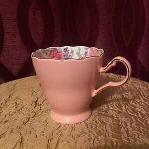 Vintage Adderley Bone China Lilac Pink Carnation Floral Garden English Tea Cup